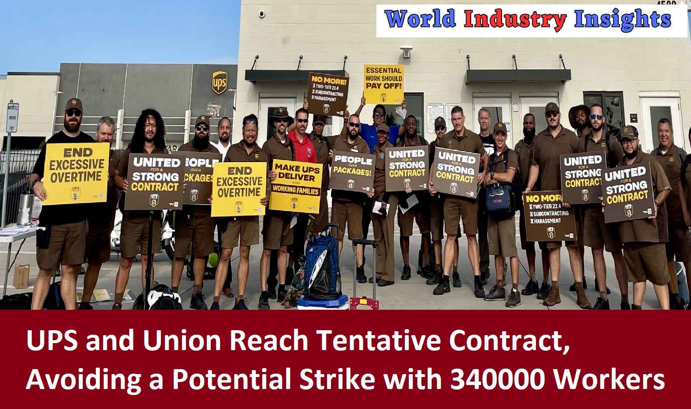 UPS and Union Reach Tentative Contract, Avoiding a Potential Strike with 340000 Workers
