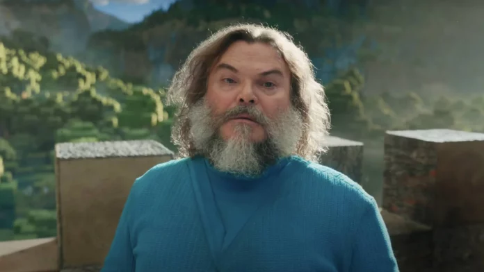 Jack Black's live-action Steve action figure from Minecraft Movie