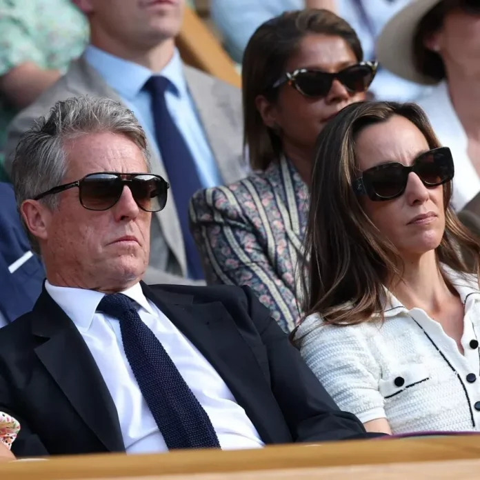 Hugh Grant caught dozing off
