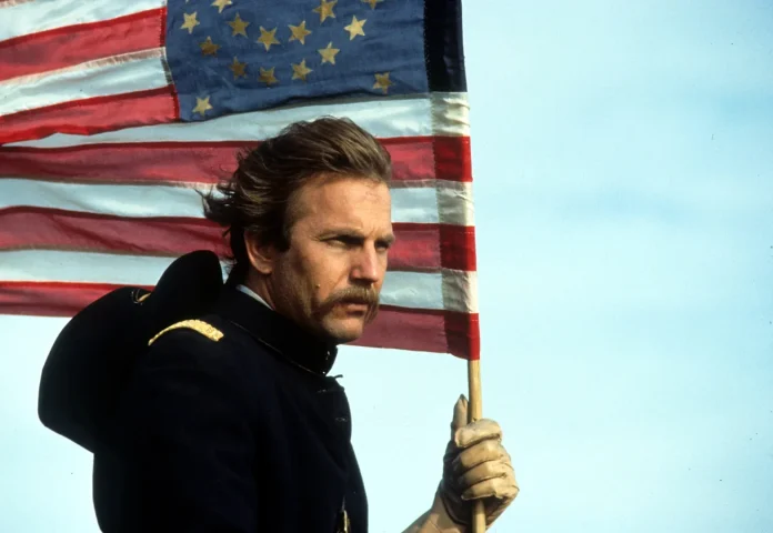 Kevin Costner dances with wolves