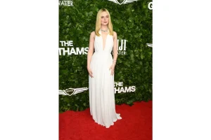 Elle Fanning’s Sheer Backless Dress Turns Heads on Red Carpet