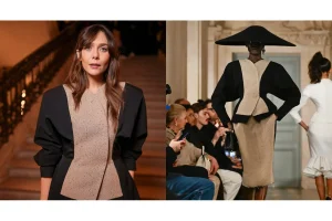 Elizabeth Olsen Channels ’80s Power Dressing at Jacquemus Show