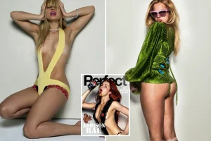 Addison Rae Stuns in Open Shirt and Shorts for Lucky Brand