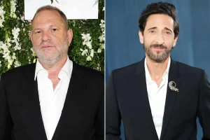 harvey weinstein reacts to adrien brody s oscars tribute to ex wife
